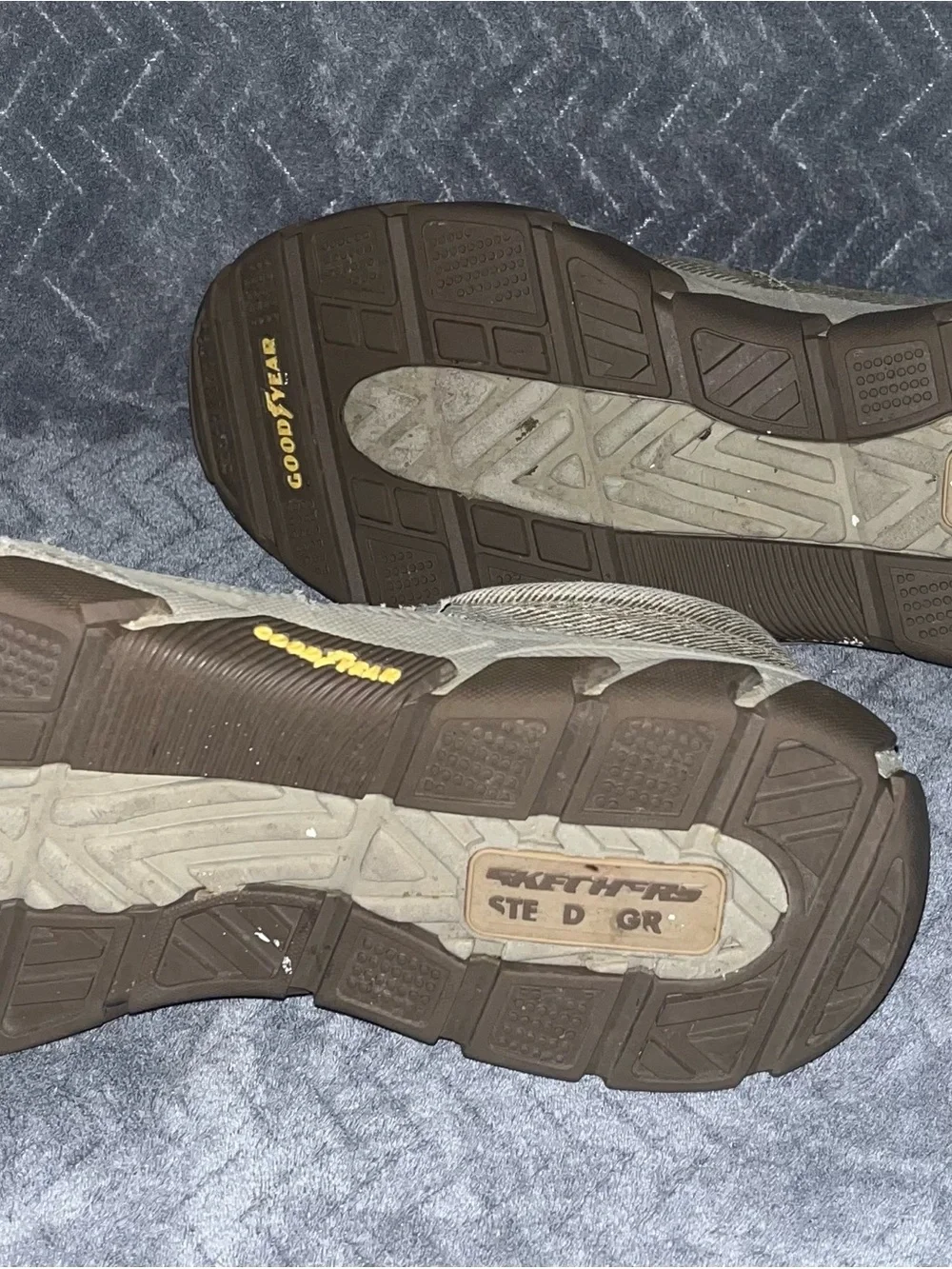 Skechers Men's Slip-On Canvas Loafers in Taupe/Brown